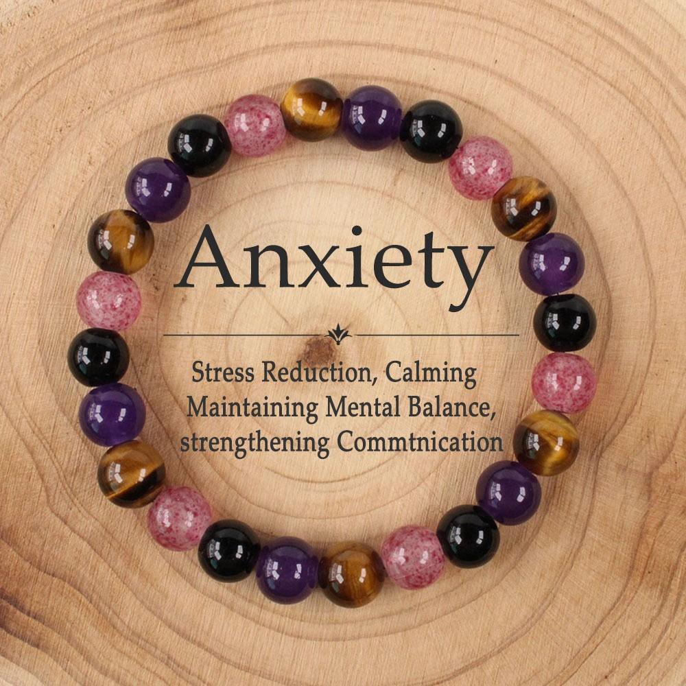 Браслет JYL TS Унисекс Бусины из Натуральных Камней Усиливает Целебную Энергию Природы L1094 индийская желтого