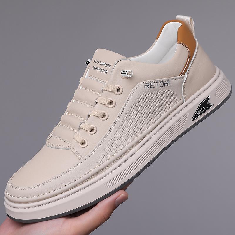 

Модные мужские кроссовки на платформе в стиле ретро, дизайнерские кроссовки из коровьей кожи с мягкой подошвой для мужчин, весна-осень, спорт, Zapatos De Hombre 38