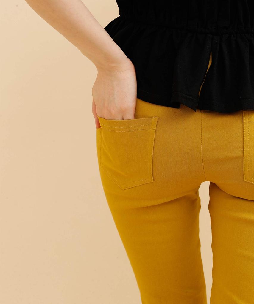 Leggings That Have Sold Over Units Are Now Available with Stretch Leggings with Pockets [Imoha] The 300,000 Pockets! High-waisted (Yellow, M)
