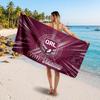 Queensland Maroons Customized Name Text Beach Towel, Soft Absorbent Towel Beach Pool Travel Personal Gift