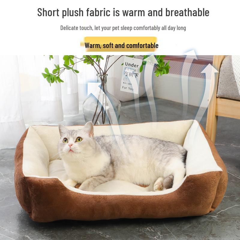 Pet Bed for Cats & Dogs - Four Seasons Universal Mat for All Breeds