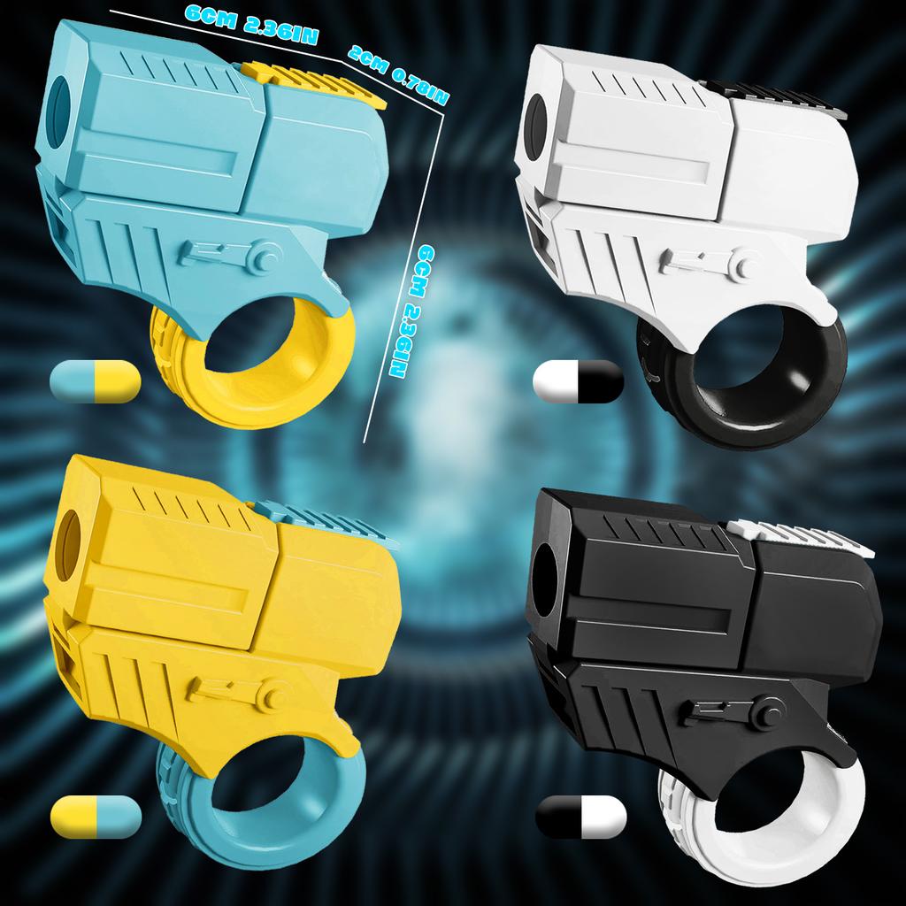 Pistolenform Fidget Spielzeug Neuheit Fidget Spinner Flipper, Angst Stressabbau & Büro Schreibtisch Spielzeug, Perfekter Fingerpistolen Schlüsselanhänger Dekor