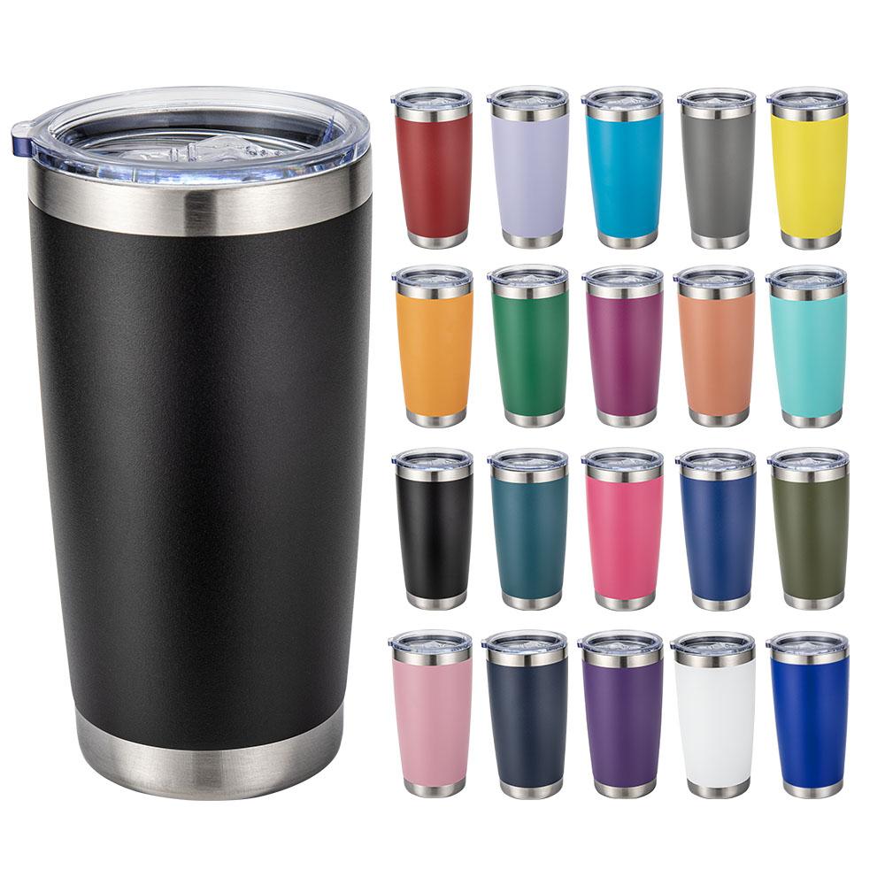 Custom Logo 20 Oz Multi-colored Stainless Steel Vacuum Insulated Tumbler Hot/cold Drink Beer Cup for Travel Coffee Mug