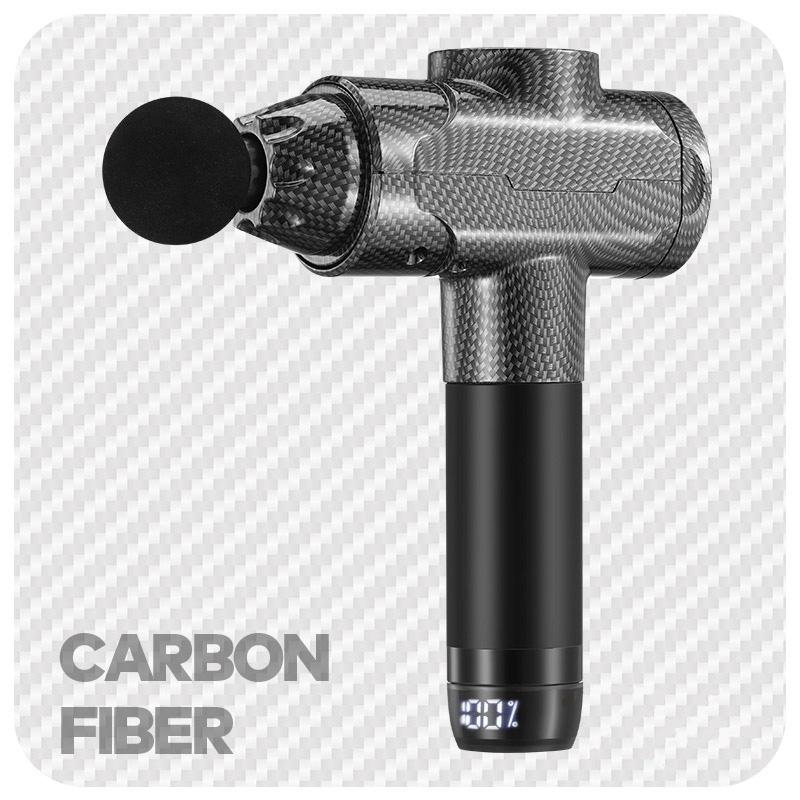 Фассия Пистолет Мышцы Фитнес Вибрационный Массажный Пистолет 16мм Глубокий Удар Вибратор Двойной Подшипник Вращающийся Электрический Массажер Type C Charge