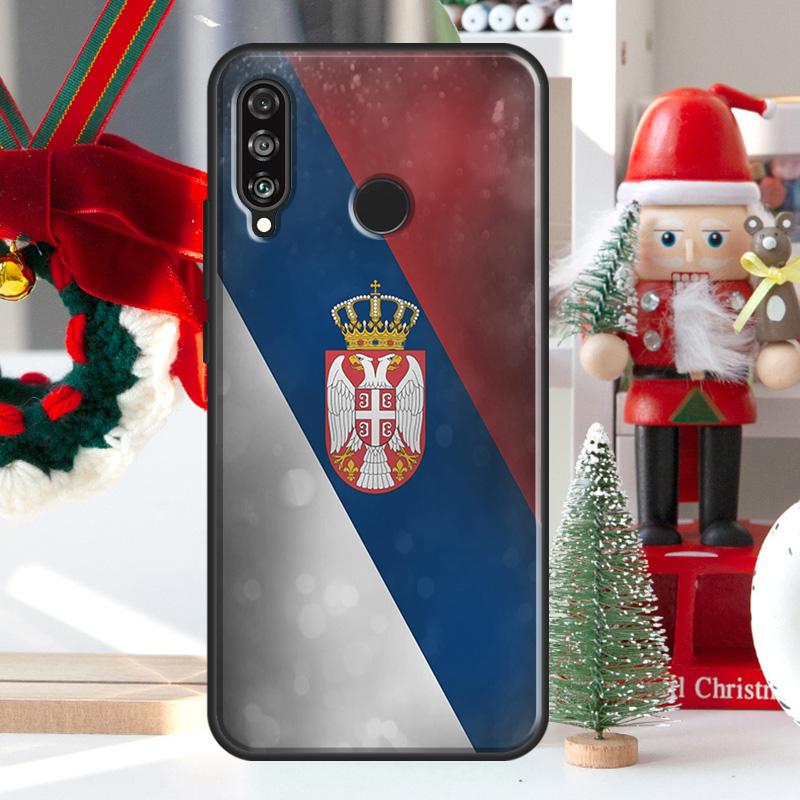 Flag of Serbia Serbian For Huawei Nova 7i 8i 11i 12i 12s Y73 Y70 Y90 Y60 Y72 Y61 Y91 9 10 SE P30 Pro P40 Lite Case