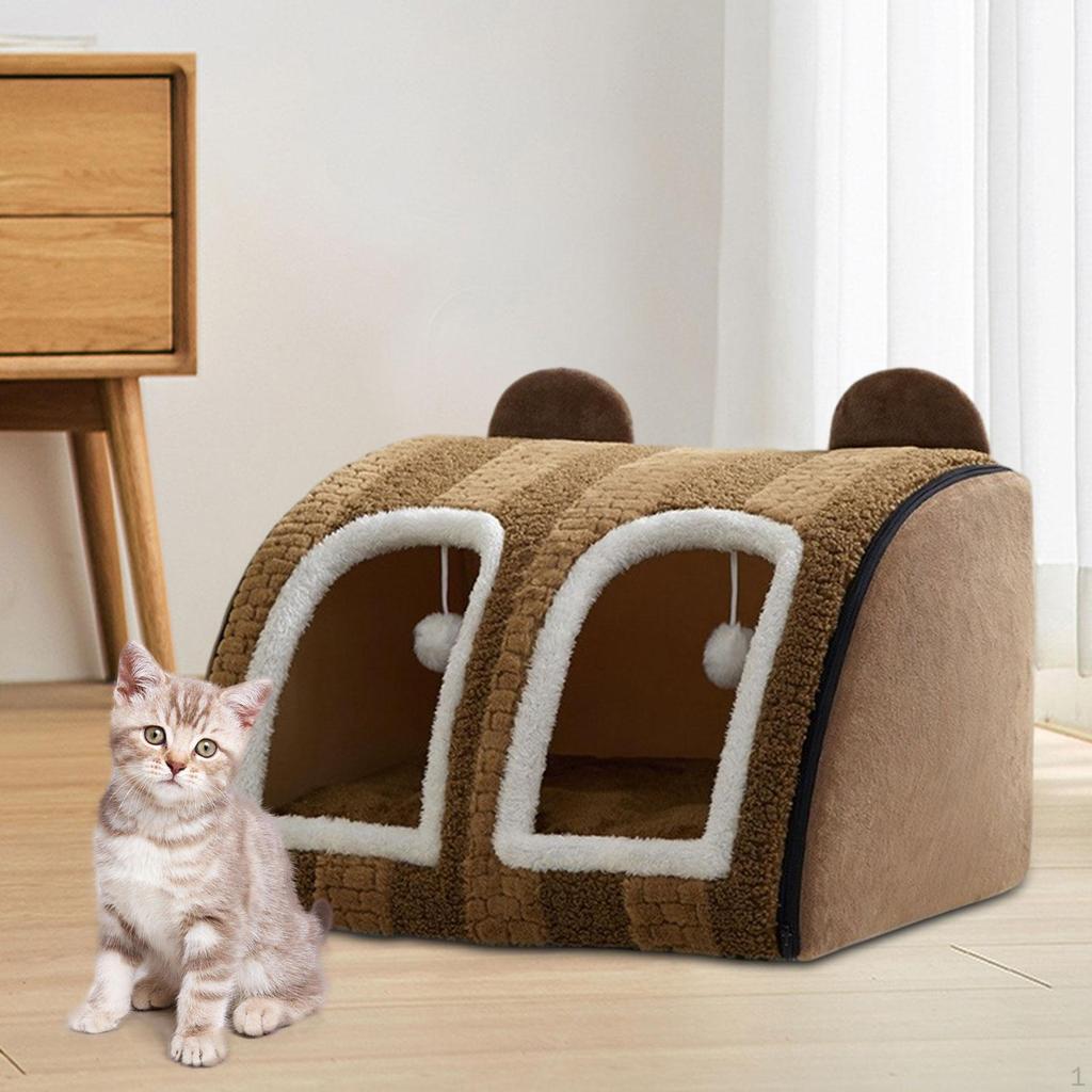 Cute Cat House for Indoor Cats,Cat Bed,Comfortable House,Pet Bed Cats and Small Dogs,Indoor