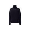 UNIQLO Fine Merino Wool Double Collar Knitted Sweater Women sweater Navy 432650-69