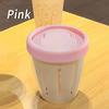 Salad Cup With Fork Cylindrical Plastic Fruit Cup Multifunctional Drainage Function Salad Container, Portable Lunch Box