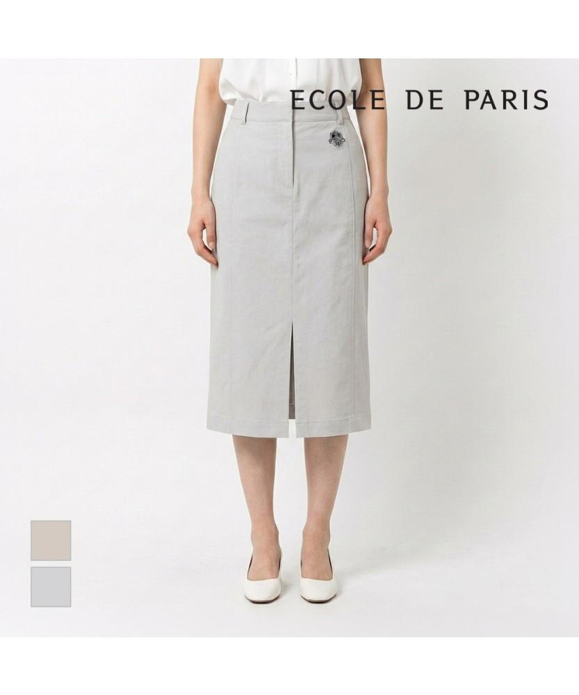 ECOLEDEPARIS Wappen Belted Woven Skirt_Rb34Wscm30A