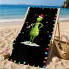 Grin-ch Christmas Spirit Beach Towel, Microfiber Beach Towel, Perfect For Pool, Beach, Travel, Home Decor Beach Party Fan gifts