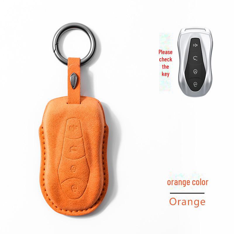 Geely Autoschlüsselhülle für Emgrand GS, Boyue, X3, X6, King Kong, X1, Borui - Leder Schnallenetui für Vision S1