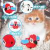 Cat toy bird chirp sound moving wings stuffed toy catnip kick kicker stress relief chewing safety present gift handmade