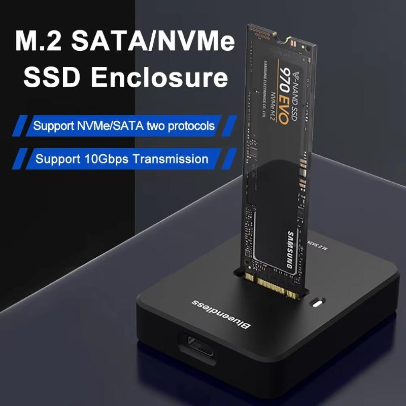 

Внешний жесткий диск Blueendless SSD NVME Корпус M.2 NVMe SATA SSD Корпус 10 Гбит/с SSD для Macbook PC Аксессуары ABS