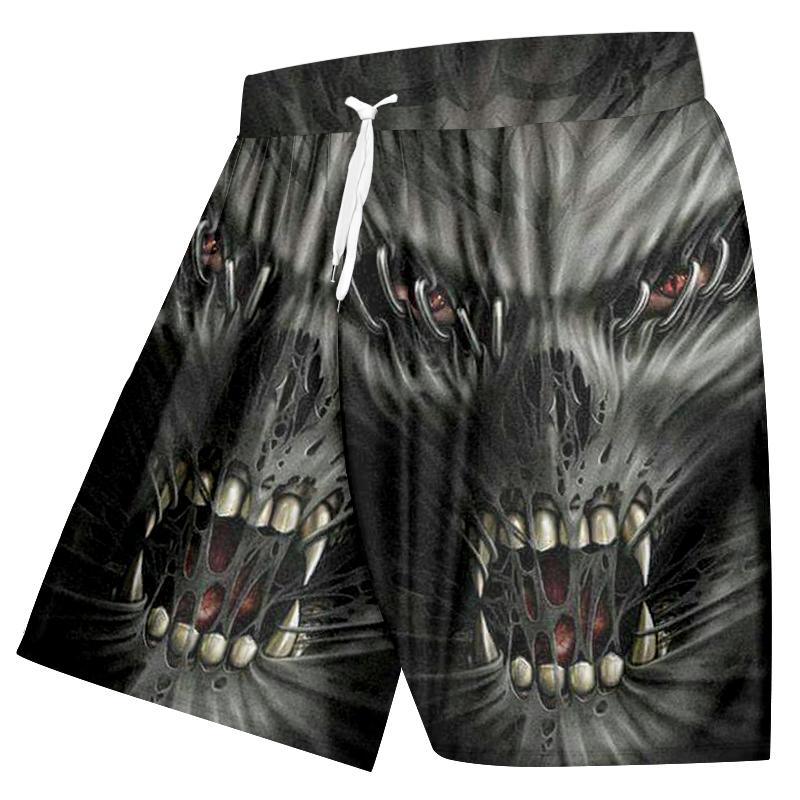 Men's Swimming Trunks 3D Skull Print Beach Shorts Quick-drying Outdoor Leisure Sports Shorts Swimwear Fashion Men's Shorts