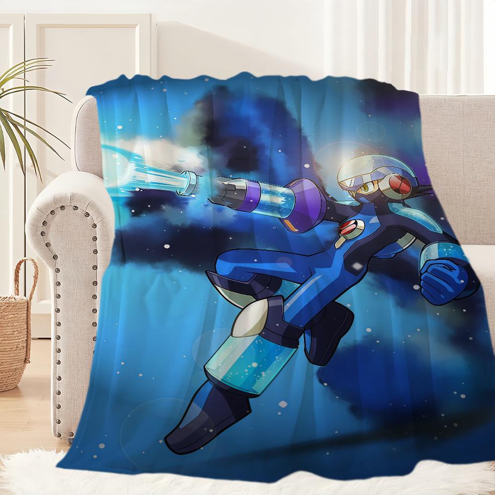 

Cool Classic Game M-Mega Man Blanket Blanket for Couch Sofa Travel Home Picni Flannel Blanket birthday gift Warm Comfortable 30x40in