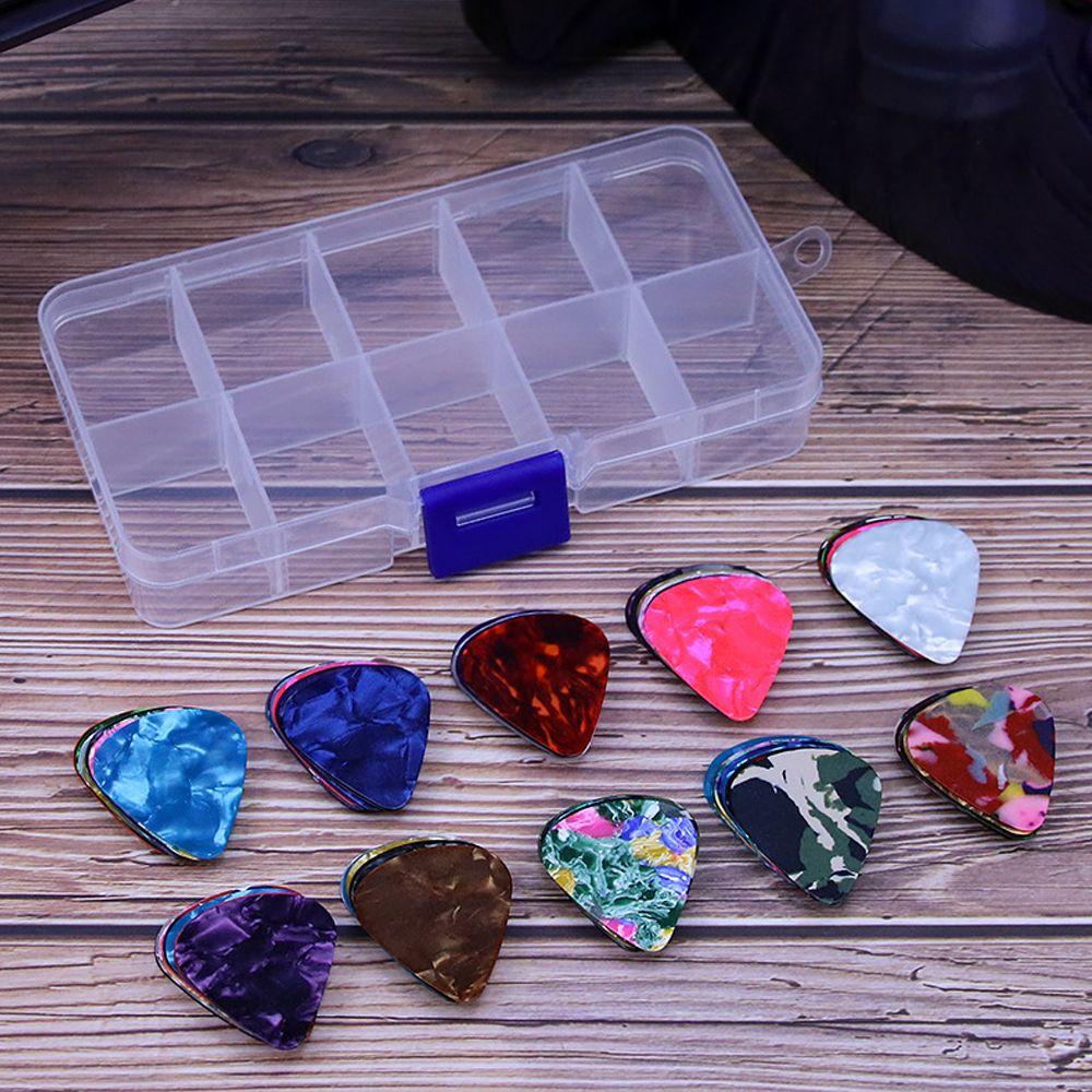 Acoustic Guitar Accessories Ukulele with Box Celluloid Plectrum Electric Guitar Picks
