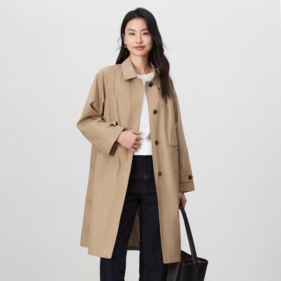 Vintage Single-Breasted Trench Coat
