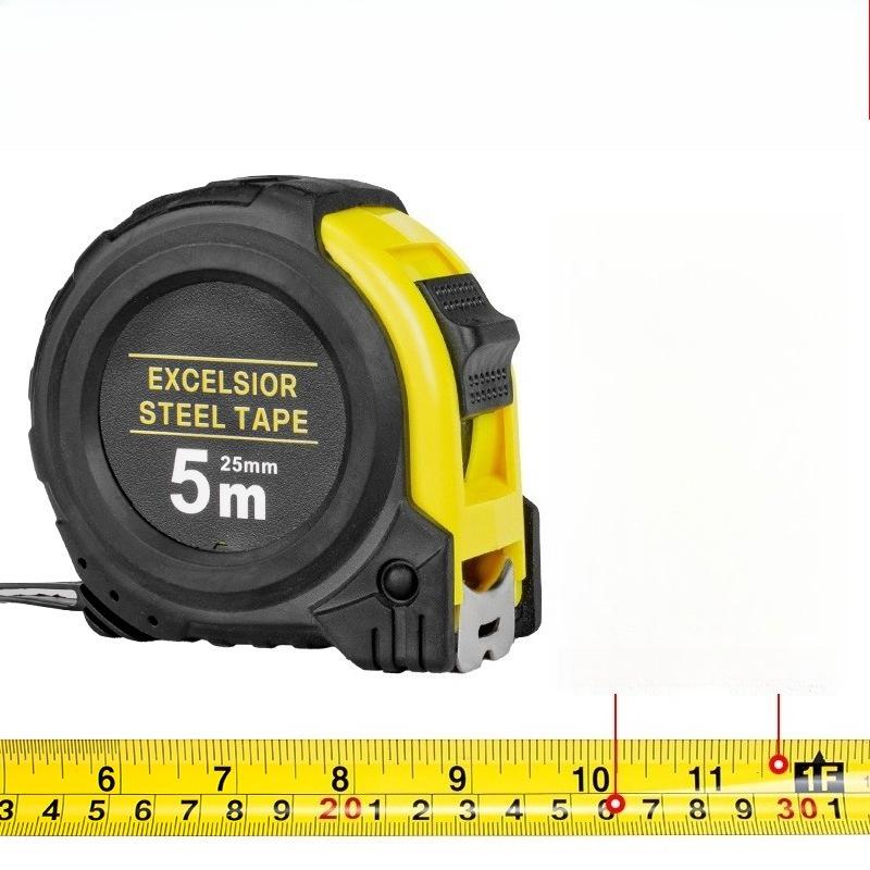 Tape Measure 5m/3m/7.5m/10m Heavy-Duty Rubber-Coated Drop-Proof Box Tape Measure Steel Tape Measure