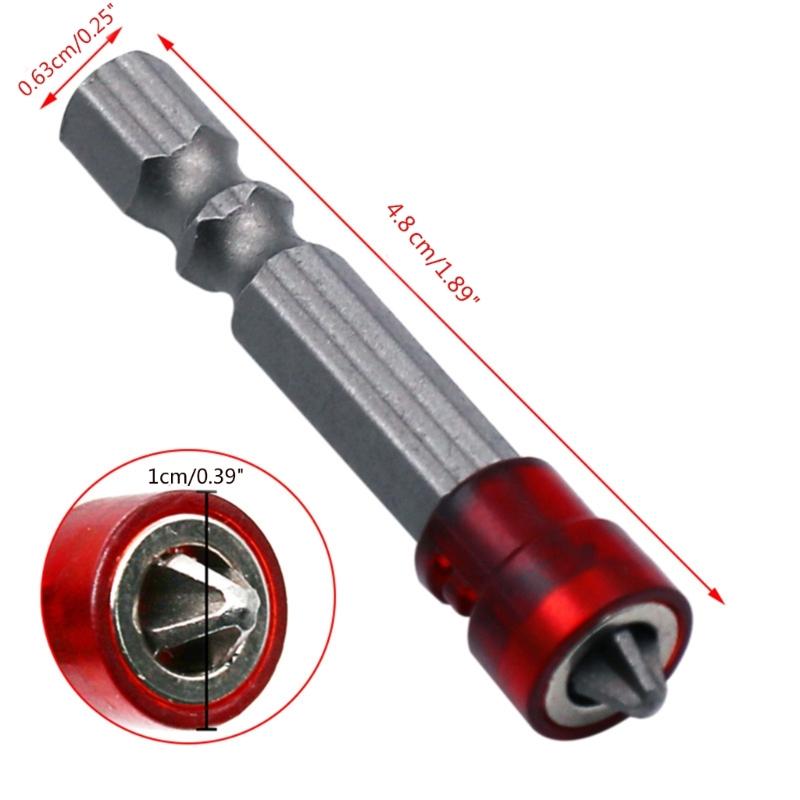 Magnetic Screwdriver Bit Cross-head Electric Drill Screw Driver Bits 1/4'' Hex Shank Screwdriver Bit Electric Kit