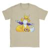 Streetwear Tshirt Renamon Classic Pose Pure Cotton T Shirts Novelty Tee Shirt For Unisex Beach Y2k Casual Short Sleeve Tees