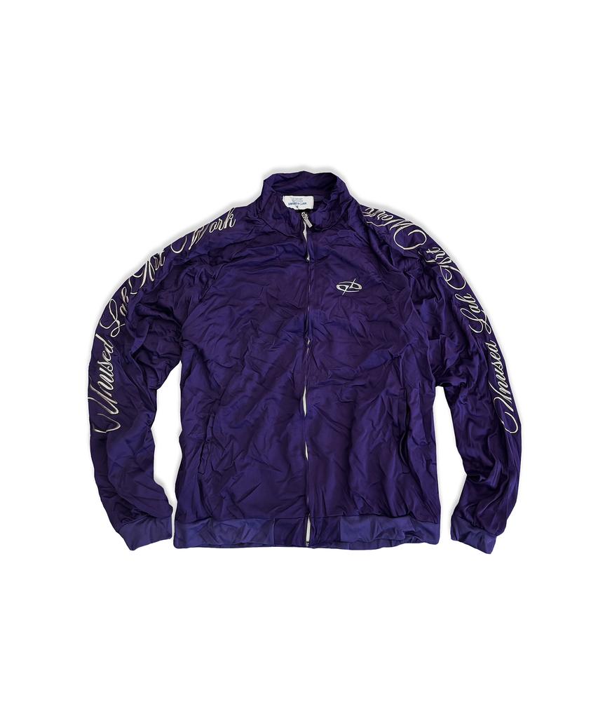 UNUSEDLAB Script Lettering Zip-Up [Purple]