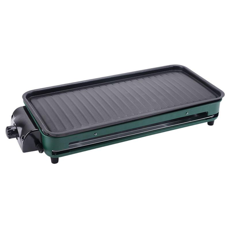 Multifunctional Electric Grill & Roaster with Non-stick Pan and Smokeless Griddle for Skewers and Sausages