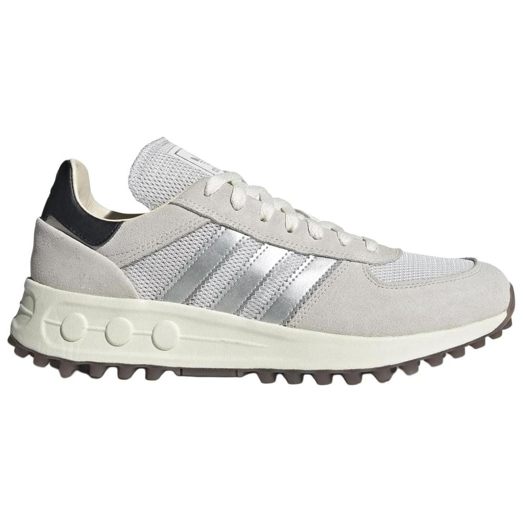 Adidas Originals LA Trainer Lux Mens Crystal White Silver Metallic Core Black IE6478