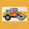 Kids' 3D Wooden Engineering Vehicle Puzzle & Matching Board Toy