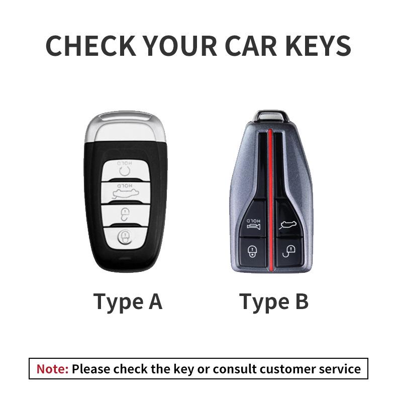 Compatible Key Shell for Hongqi H5, E-HS9, HS5, H9, EQM5, HS7 Car Interior Accessories