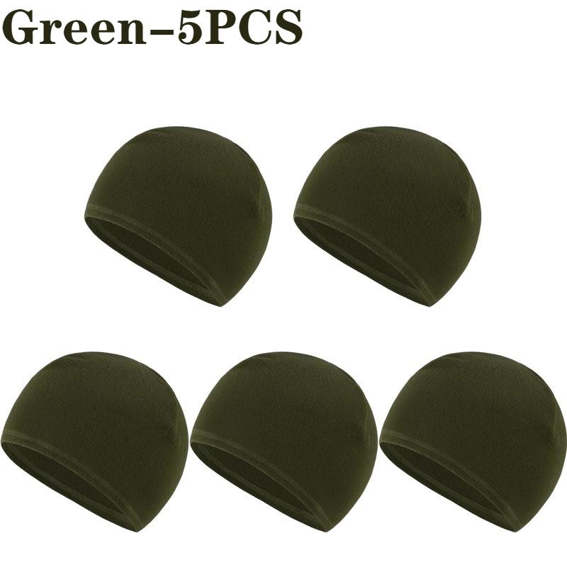 1-5PCS Unisex Winter Skull Cap Soft Polar Fleece Beanie Thick Warm Windproof Ski Hat Outdoor Cap Suitable for Both Men and Women