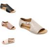 Fashion Women Gladiator Sandals For Summer Beach Open Toe Leather Shoes**