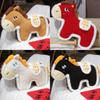 Style Pony Plush Cushion With Embroidered Pattern For Living Room Decor And Gift