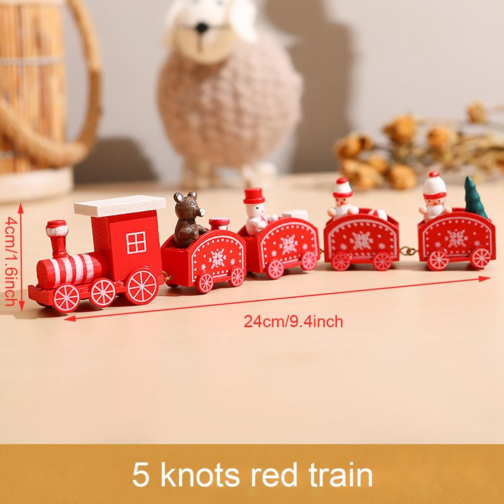 Wooden Train Christmas Ornament Merry Christmas Decoration For Home Table 2026 Xmas Gifts Noel Natal Navidad New Year 2026 Gifts
