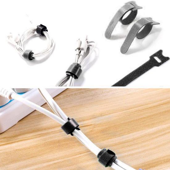 50/100Pcs Reusable Cable Ties Heavy Duty Multi-Purpose Headphones Audio Computer Phone Charging Cable Tie Wraps Fastening Straps