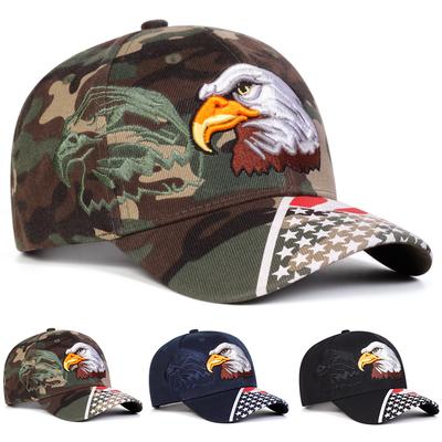 Unisex Eagle Embroidery Baseball Caps Spring Autumn Outdoor Adjustable Casual Hats Sunscreen Hat Sports Cap