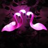 3pcs Outdoor Solar Lights Flamingo Garden Led Stake Light Pathway Lawn Yard Landscape Halloween Christmas Decorative Lights