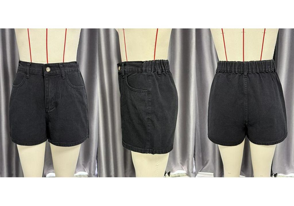 Set di Pantaloncini in Denim Larghi Senza Maniche a Vita Alta Moda Europea e Americana Primavera/Estate 2025.