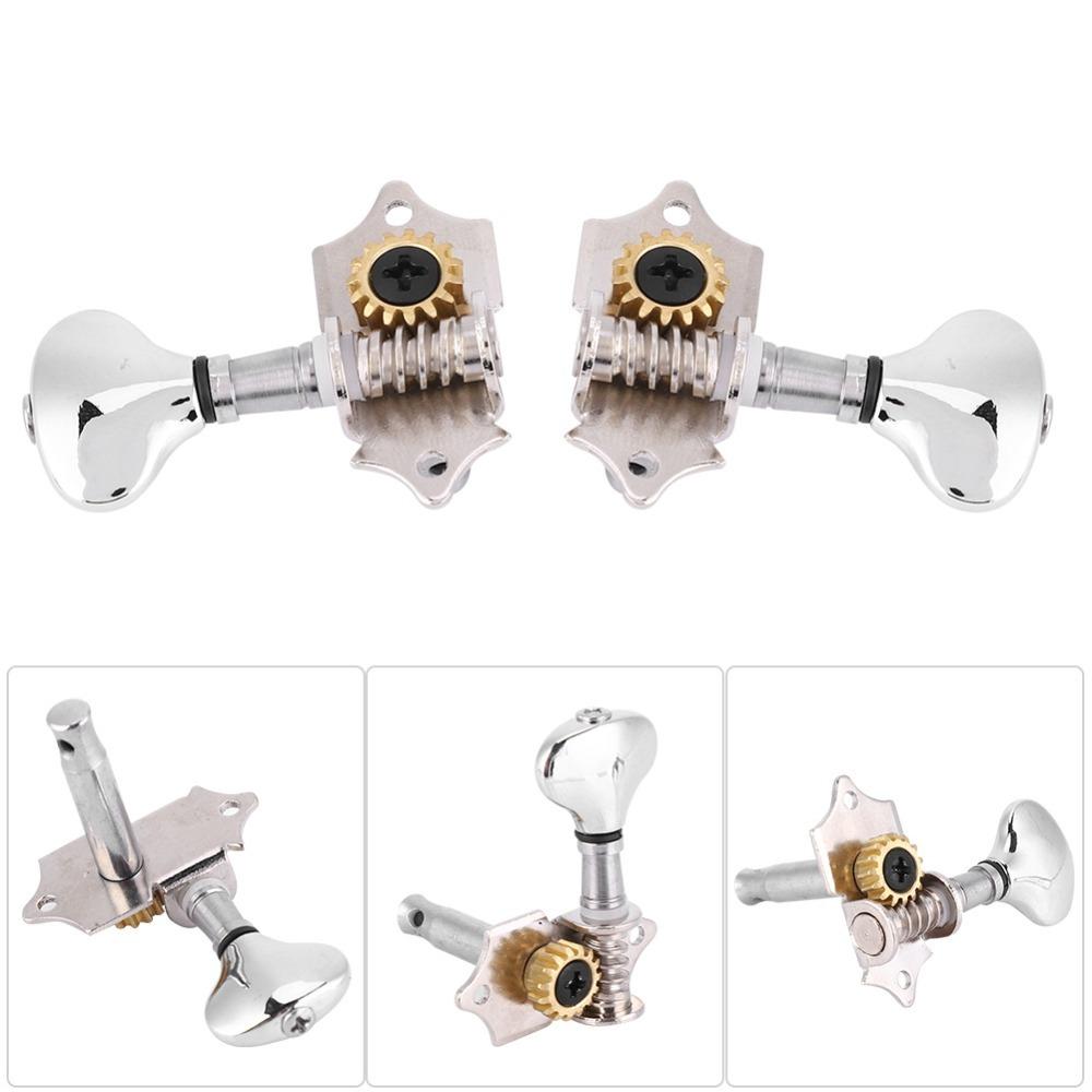 8PCS Metal 4 Strings Tuning Pegs Black/Silver Musical Instrument Parts Ukulele Tuning Pegs  Guitar серебряный