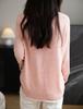 Women's Wool Round Neck Knit Cardigan - Versatile Autumn/Winter Sweater Outerwear