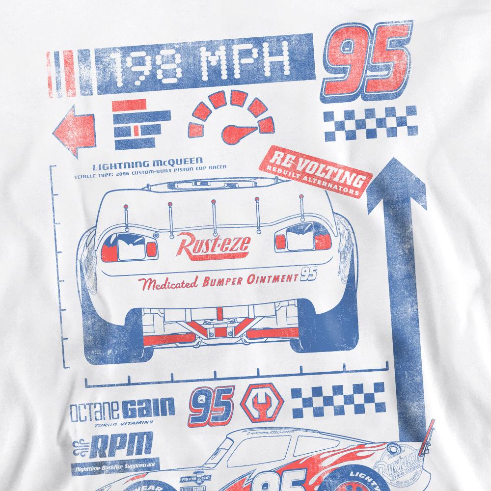 Cars Unisex Adult 198 MPH Lightning McQueen Sweatshirt