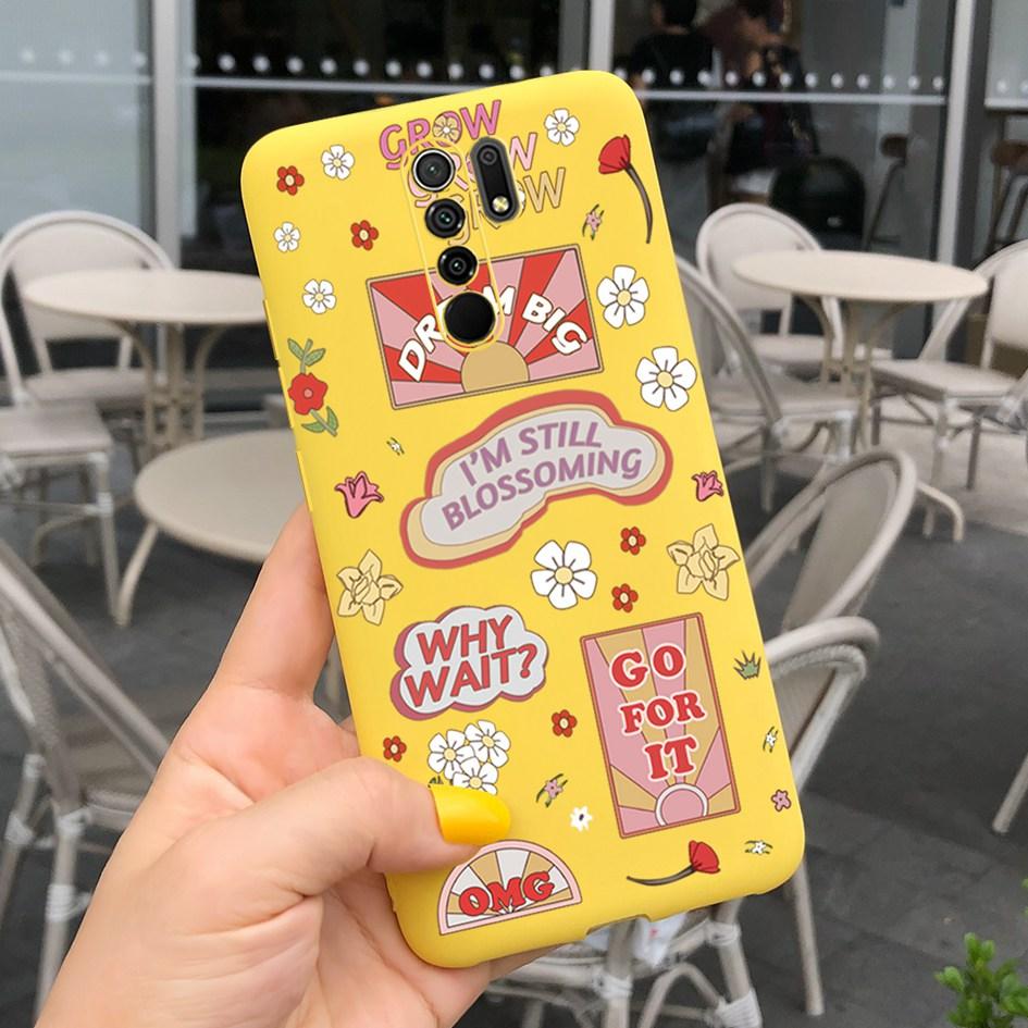 For Xiaomi Redmi 9 Case Silicone Daisy Cactus Phone Back Cover For Redmi 9 Prime Soft Case For Xiaomi Poco M2 M 2 Reloaded Coque