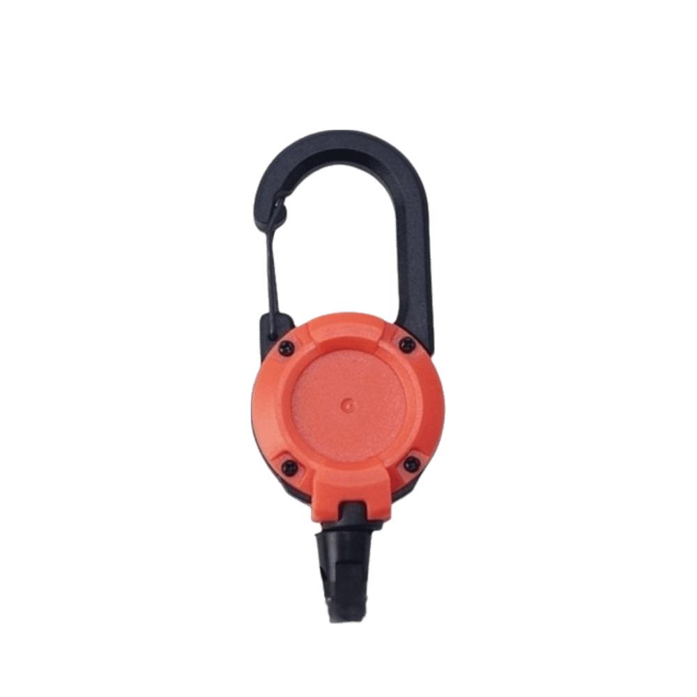 Strong Steel Retractable rope carabiner Retractable Design Fishing accessory hook  Workplace оранжевый