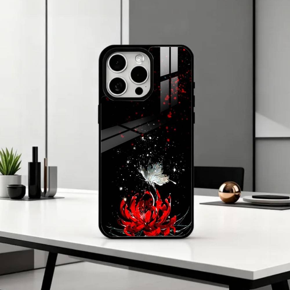 okyo G-Ghoul Red Spider Lily   Phone Case For iPhone17,16,15,14,13,12,11 Plus,Pro Max Magnetic For Magsafe Wireless Charging