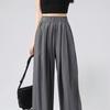 Yamamoto Pants Women's Summer Thin New Small Drape Lazy Casual Pleated Straight Pants