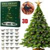 2025 Halloween Advent Calendar Christmas Countdown Calendar Aircraft Wwii Advent 3D Calendar With Box Surprise Pendant Deco F5Z0
