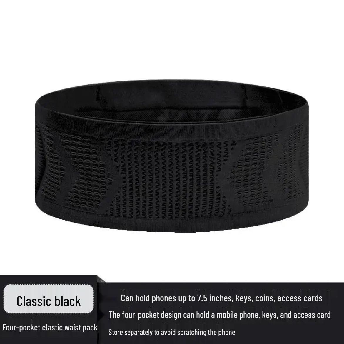 

Unisex Professional Running Waist Belt: Lightweight Phone & Gear Pouch for Marathon S (for 80-110 lbs) - New