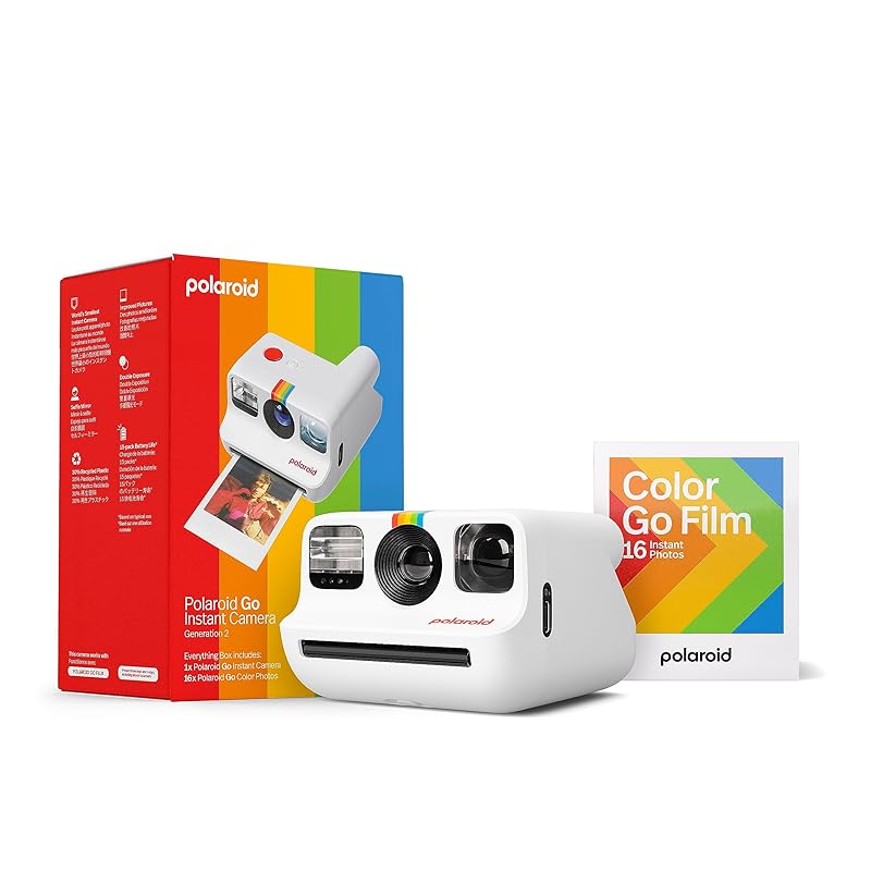 

Polaroid Go Generation 2 - mini instant camera + Film bundle (16 photos included) White (6282)
