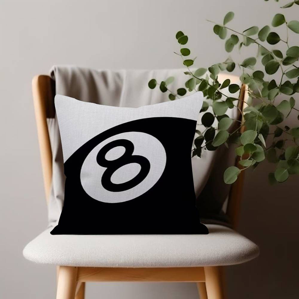Black And White No Ball Art  Cushion Cover Inches Farmhouse Decor Home Throw Pillow Covers for Couch Decorations