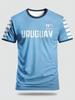 3D Allover-Print Kurzarm-T-Shirt Fußball-Motiv Schnelltrocknend Atmungsaktiv Weich Sport Streetwear Oberteile