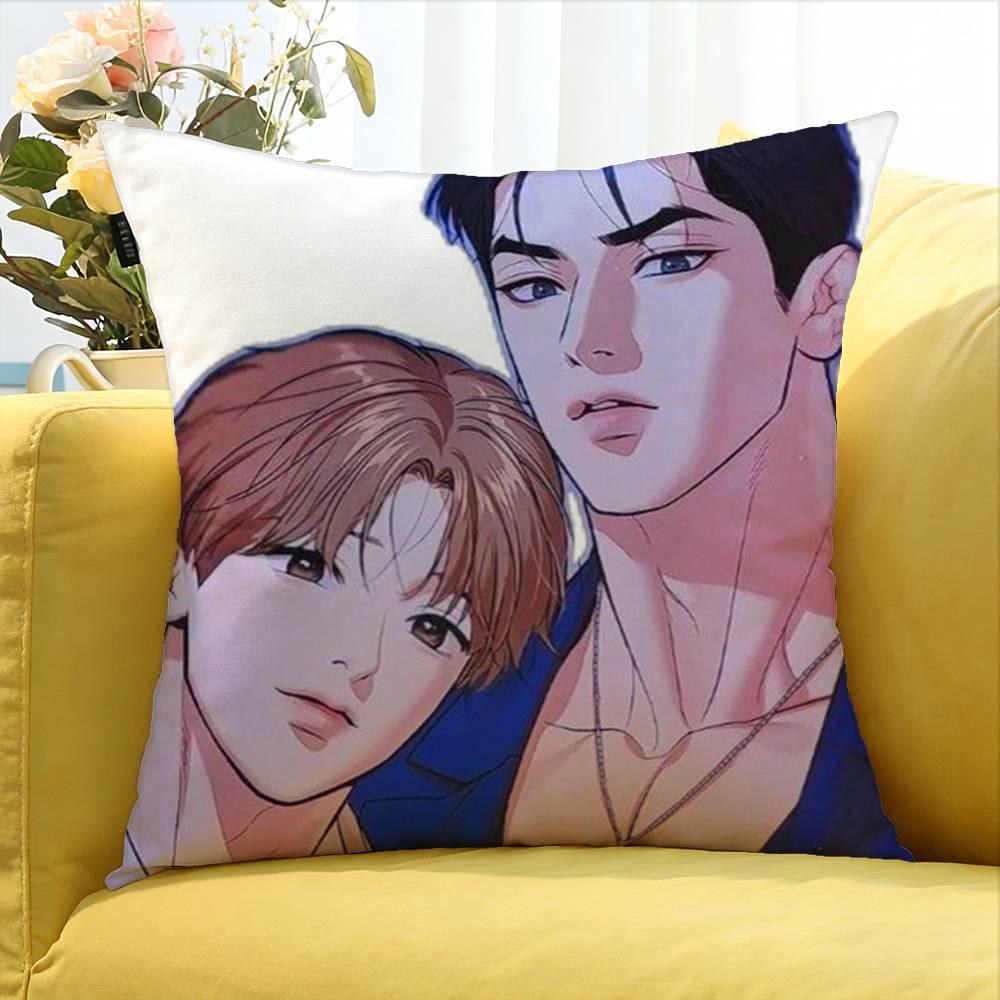 Bl Manhwa Jinx Joo Jaekyung Kim Dan Anime World Various Sizes Square Pillow Case For Car Home Bedchamber Decor